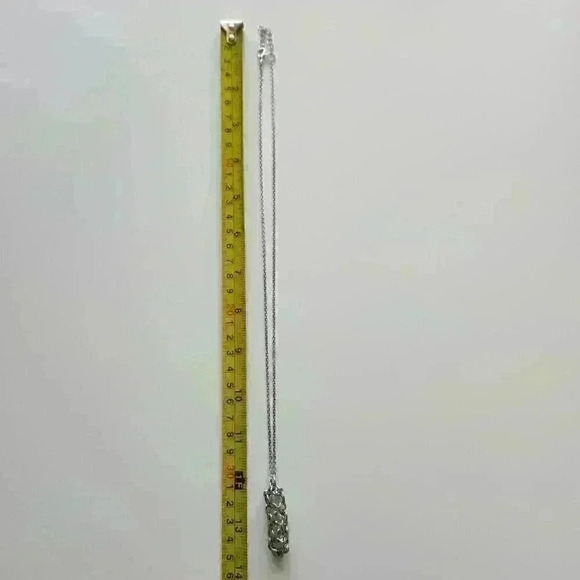 Fairy whimsical crystal  beads in handmade chainmaille silver chain necklace - Picture 9 of 9